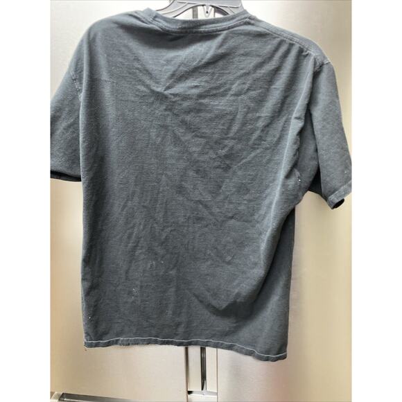 Champion T-Shirt Men's Large L Short Sleeve Embroidered Logo Crew Neck Black - Picture 4 of 7